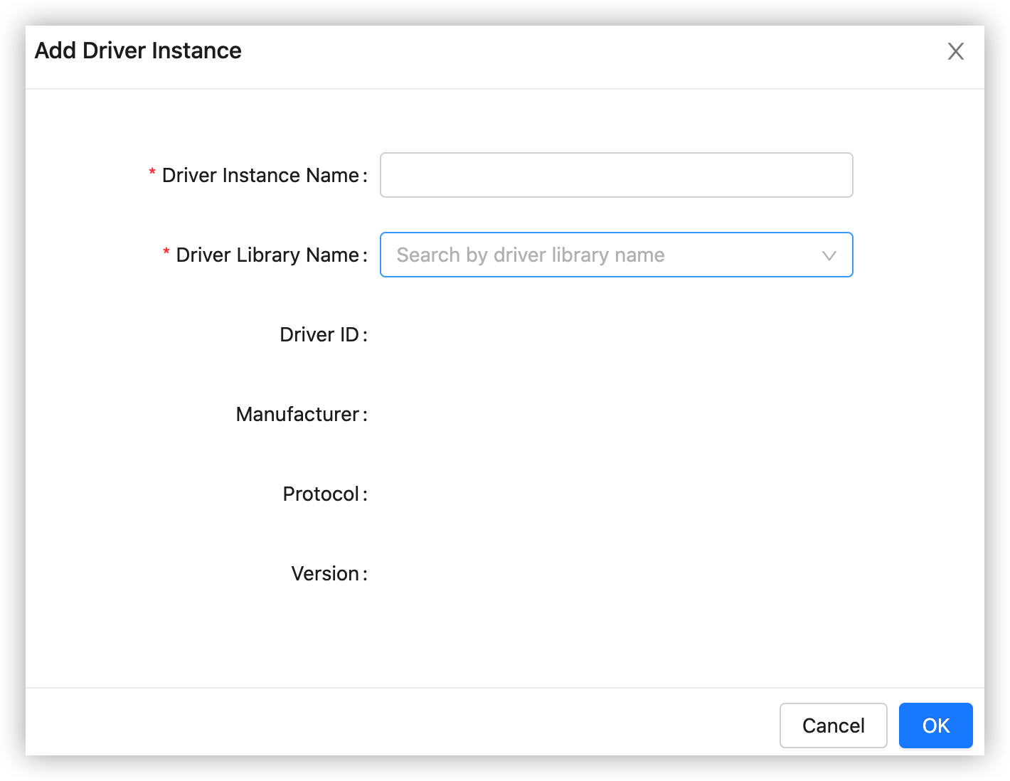 Add a driver instance