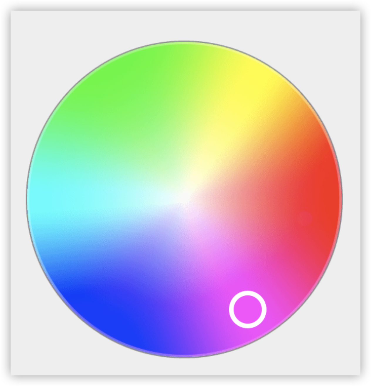 Color Hue and Saturation Picker