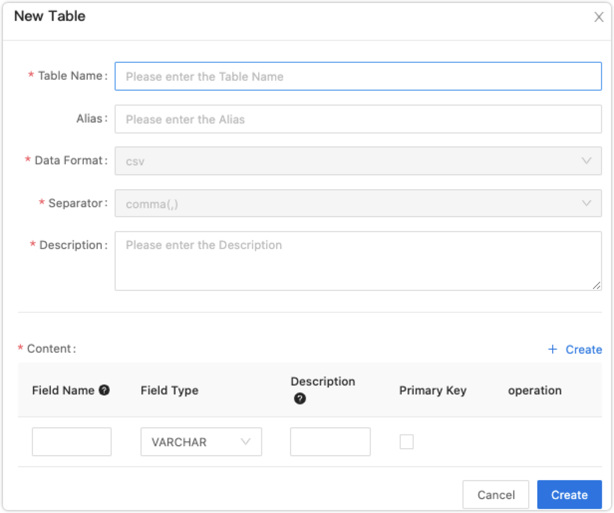 Manage Offline Table