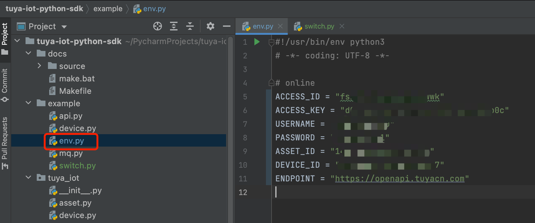 Develop with Python SDK