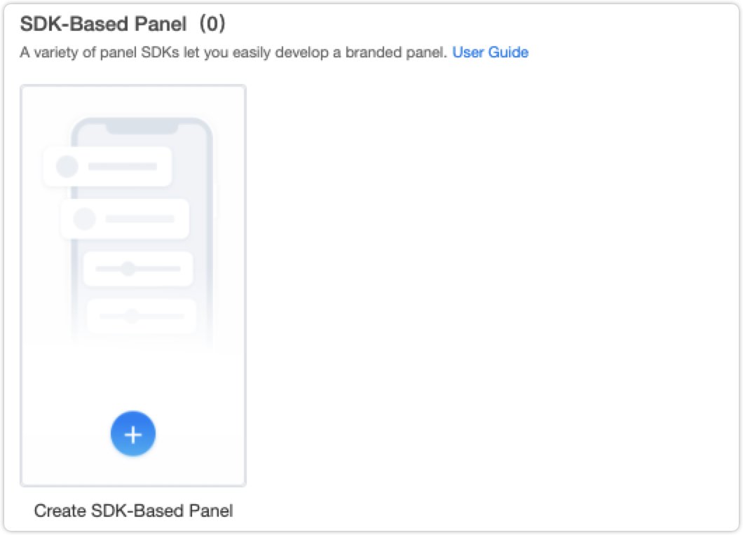 App Panel Configuration