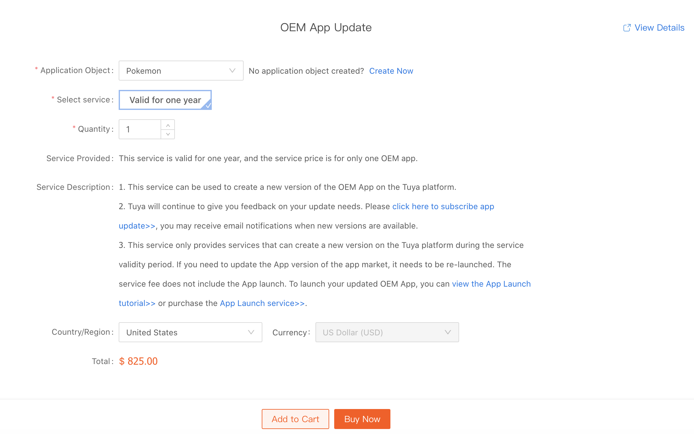 OEM App Update