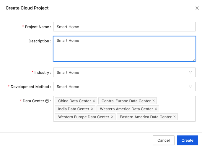 Configuration Wizard of Smart Home PaaS