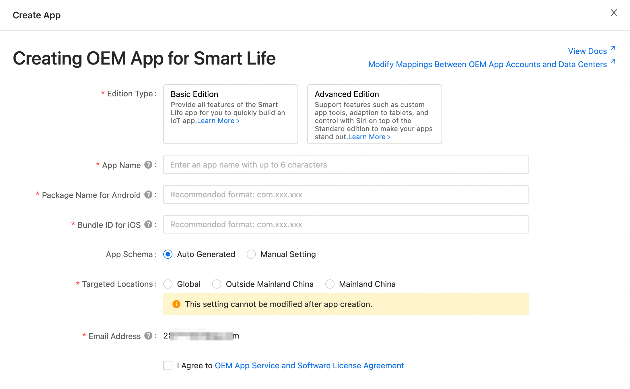 Create OEM App for Smart Life