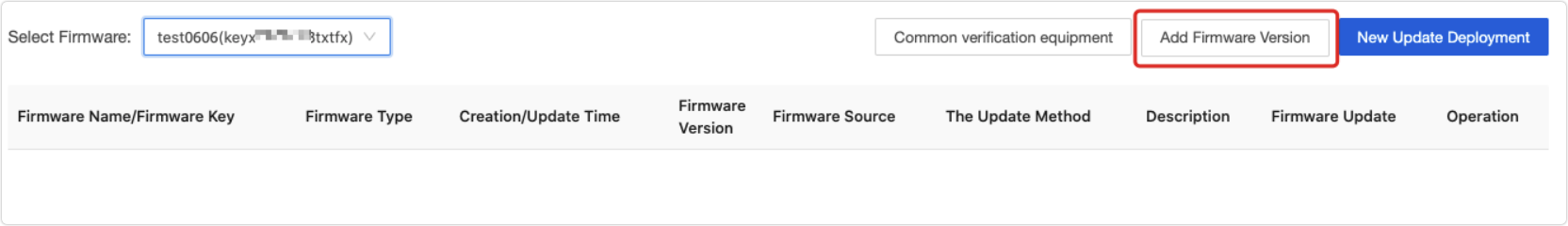 Manage Firmware