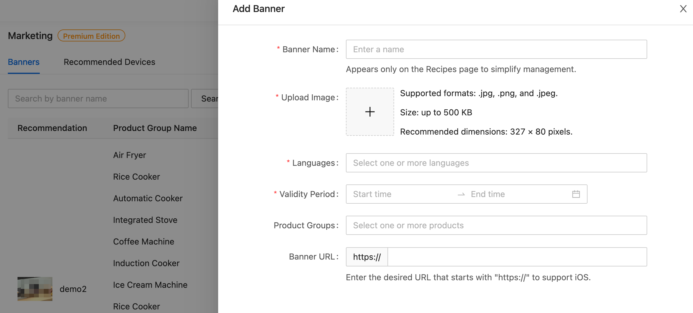 Cloud Recipe Background Management