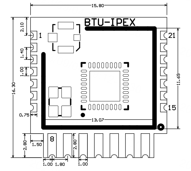 BTU-IPEX 模组规格书