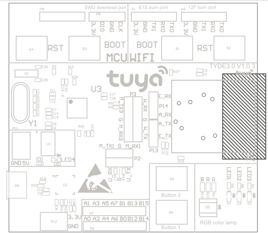 Tuya Development Board 3.0 PCB Screen Printing