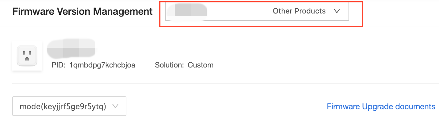 Select a product to update